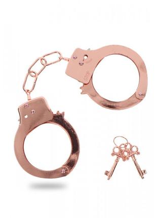 Наручники металлические metal handcuffs rose gold  китти