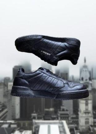 Кожаные кроссовки adidas оригинал черные
