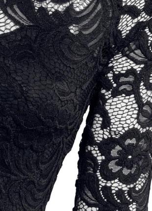 Шикарное кружевное платье h&m этикетка3 фото