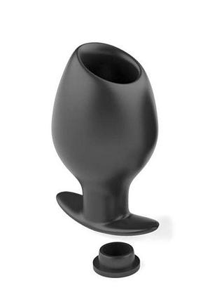 Силіконова анальна пробка-клізма large кітті