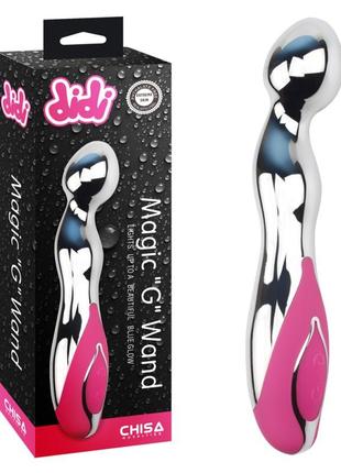 Зеркальный вибратор приятной формы magic g wand  китти