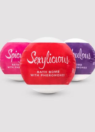 Бомбочка для ванны з феромонами obsessive bath bomb with pheromones sexy  китти3 фото