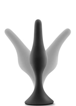 Набір із трьох анальних пробок anal adventures platinum silicone, 3 шт., силікон blush