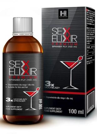 Возбуждающее средство для мужчин и женщин sex elixir premium, 100мл  китти