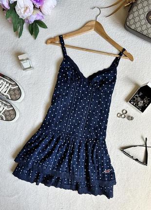 Хлопковый сарафан в сердечко hollister, летнее платье zara,платье h&m