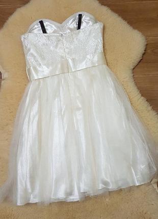 Свадебное мини платье3 фото