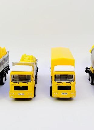 Машинки інерційні будтехніка 1:72 wj024/5