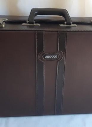 Винтажный кожаный портфель кейс2 фото