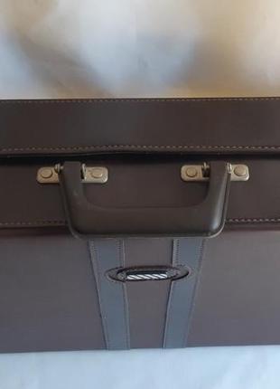 Винтажный кожаный портфель кейс8 фото