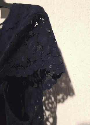 Мереживне плаття h&m з ефектним розрізом на спині7 фото