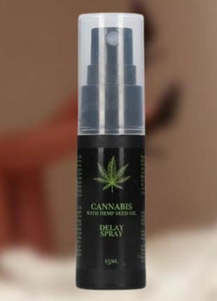 Спрей для продления полового акта cannabis with hemp seed oil - delay spray, 15 ml