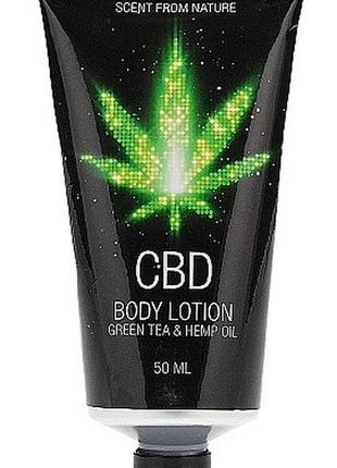 Набір косметики для ванни та душу cbd luxe travel set - green tea & hemp oil4 фото