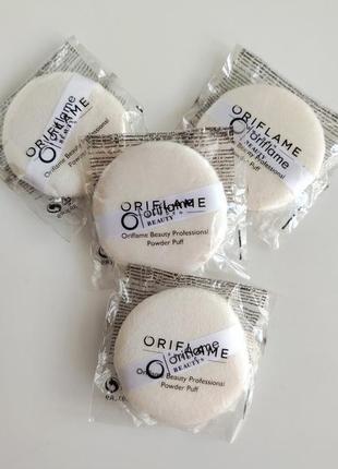 Профессиональный спонж пуховка для макияжа пудры орифлейм oriflame Bianco