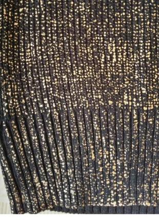 Новый джемпер глиттер terranova  глиттер свитер золотое напыление4 фото