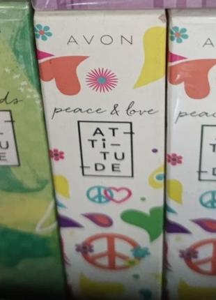 Туалетна вода avon attitude friends та peace & love