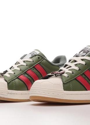 Adidas x tmnt  superstar “shelltoe”3 фото