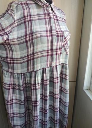 Платье-рубашка вискоза большой размер.6 фото