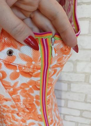 Новое стильное платье миди карандаш со 100% хлопка в цветочном принте, размер м-л6 фото