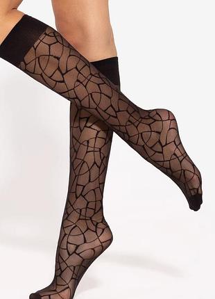 Жіночі підколінки з узором 20 ден gatta