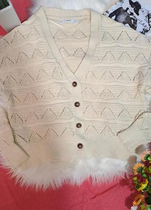 🌿 кардиган свитер укороченный от mango8 фото
