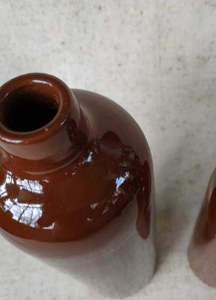 Винтаж! 🍁 ваза обливная керамика майолика бутылка рижская бальзам бутыль