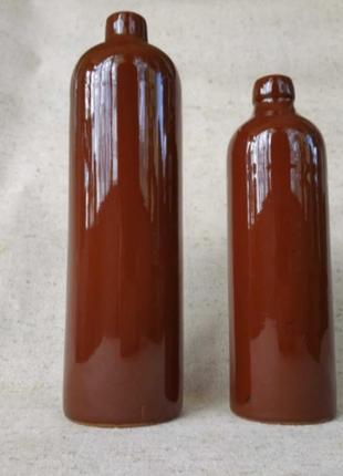 Винтаж! 🍁 ваза обливная керамика майолика бутылка рижская бальзам бутыль