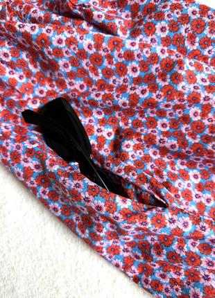 Сарафан zara з кишенями у квіточку, літнє плаття zara кишенями3 фото