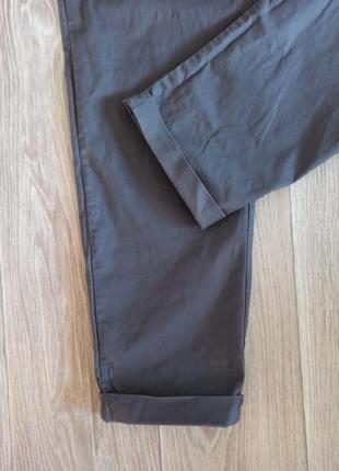 Женские брюки до щиколотки 7/8 серого цвета3 фото
