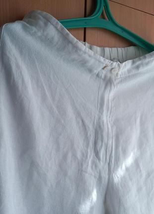 Літні лляні вільні штани «nuu»/германія/color-white.10 фото