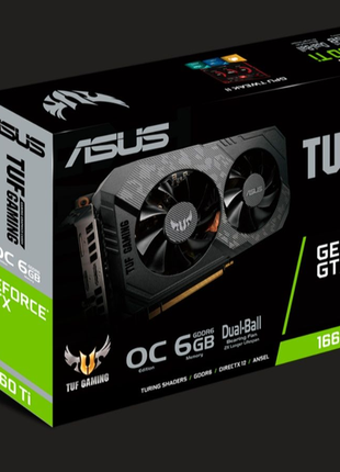 Відеокарта asus geforce gtx 1660 ti tuf gaming os edition 6gb 192bit