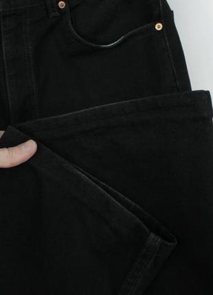 Вкорочені вінтажні джинси levi's 505 cropped black denim jeans made in usa6 фото