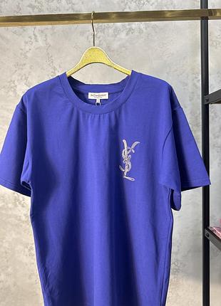 Футболка модного дому "saint laurent"