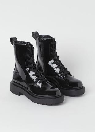 Нові лакові  черевики h&m  p 38