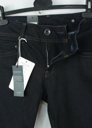 Якісні прямі джинми g-star raw midge saddle straight jeans dark blue6 фото