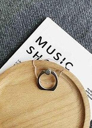 Прозорий попсокет тримач для телефону bear ведмедик кільце на палець popsocket