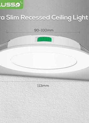 Світлодіодні вбудовані стельові світильники alusso