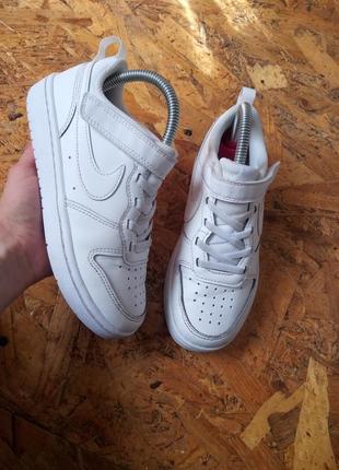 Кожаные кроссовки крассовки nike all day play на липучках