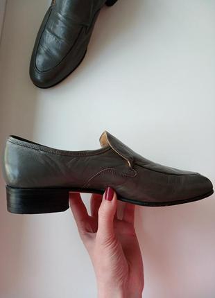 Шкіряні англійські лофери туфлі від barker натуральна шкіра6 фото