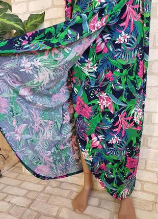 Фирменная george мега просторная юбка в пол со 100% вискозы имитация запах, размер 4-5хл7 фото