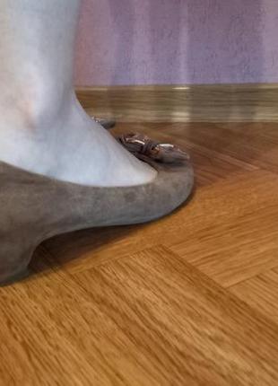 Балетки с открытым носком