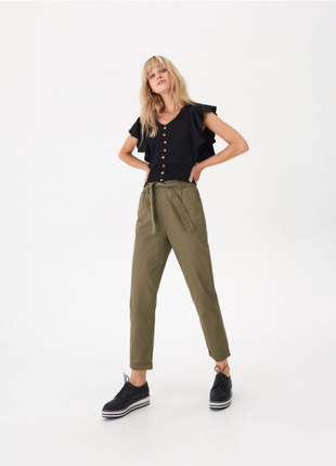 Брюки хаки vila, размер xs