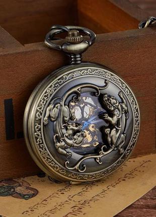 Механические карманные часы yisuya №19571 фото