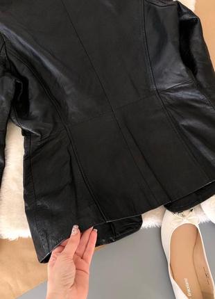 Фантастический винтажный пиджак из натуральной мягкой кожи4 фото
