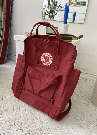 Червоний рюкзак fjallraven kanken1 фото