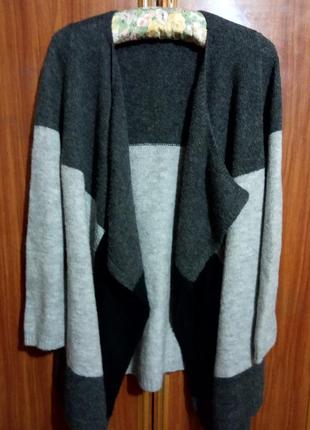 Кардиган 3х цветный вязка, турция.