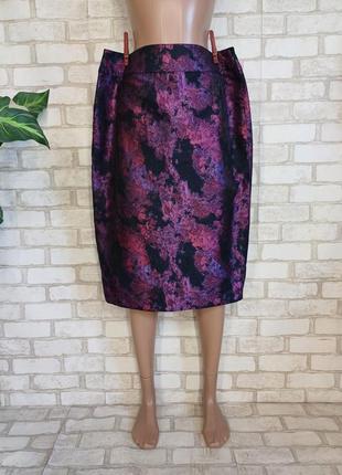 Новая красивая юбка миди карандаш в сочном цвете фиолет с переливами, размер хл-2хл
