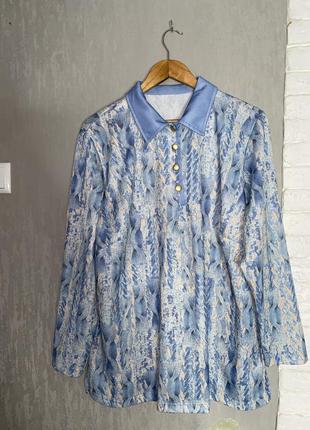 Винтажная блуза блузка винтаж, xxl3 фото
