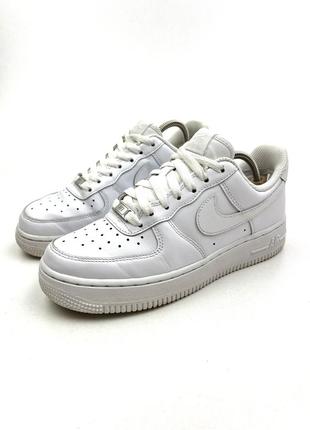 Оригинальные кожаные кроссовки nike air force 1