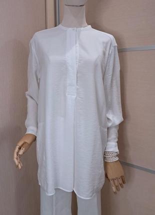 Нежная рубашка, блуза massimo dutti, размер s (36), m1 фото