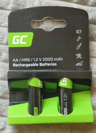 Green cell aa 2000mah акамуляторні батарейки 2шт